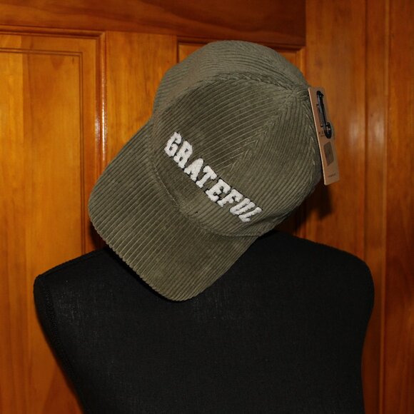 Corduroy Olive Ball Cap - Grateful - Picture 1 of 2